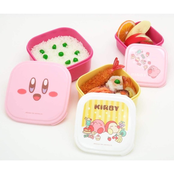 Kirby's Dream Land Bento Box Set Lunch Case Food Storage Cute Kawaii Anime - Picture 2 of 4
